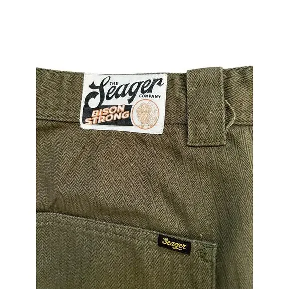 Seager Company Bison Canvas Pant Tobacco Brown Men’s 38 Relaxed - Picture 3 of 5